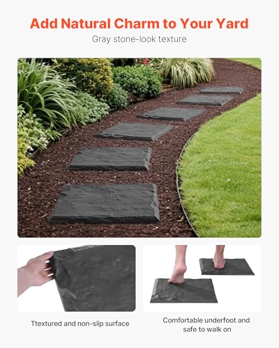 VEVOR Garden Stepping Stones 15.5" Decorative Pathway Pavers
