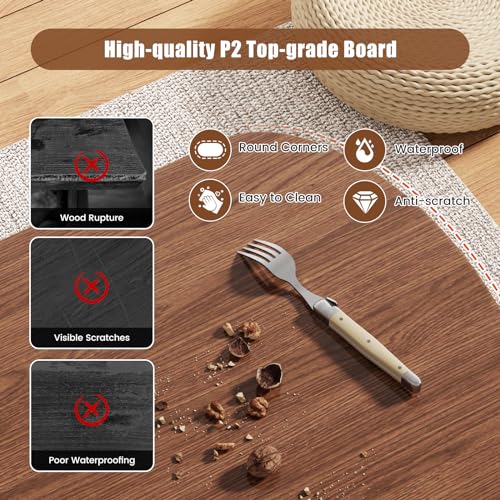 ALLSTAND 48 inch Lift Top Coffee Table: Metal Legs, Hidden Compartment, Open Shelf, Wooden Tabletop - Living Room Essential