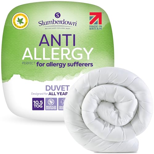 Slumberdown Anti Allergy Double Duvet 10.5 Tog - UK Approved - All Year Round Quilt for Allergy Sufferers