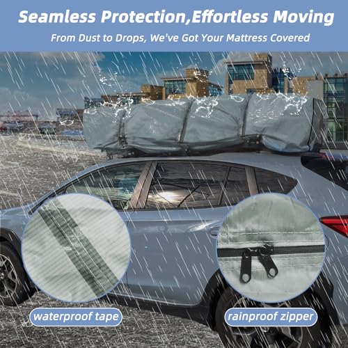 Heavy Duty Twin Size Mattress Bag for Moving & Storage, Reusable & Easy Carrier