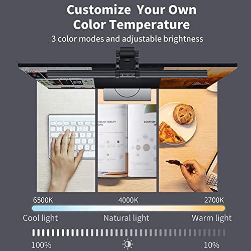 Eye-Care USB Reading LED Task Lamp for Monitor, Touch Control