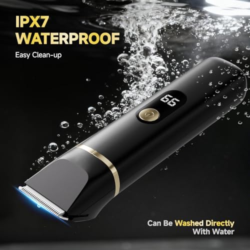 Waterproof Beard Trimmer Electric Razor Shaver Kit for Men