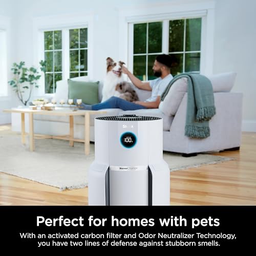 Shark Home Air Purifier, NeverChange HEPA Filter, 1400 sq. inch