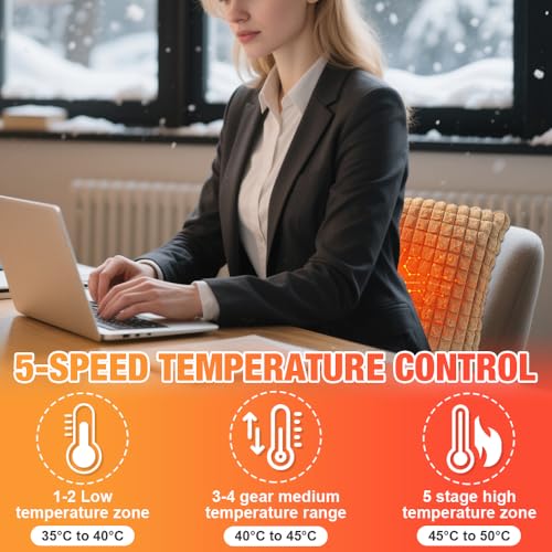 Beheizte USB Heated Cushion for Back Pain Relief, 45x45cm