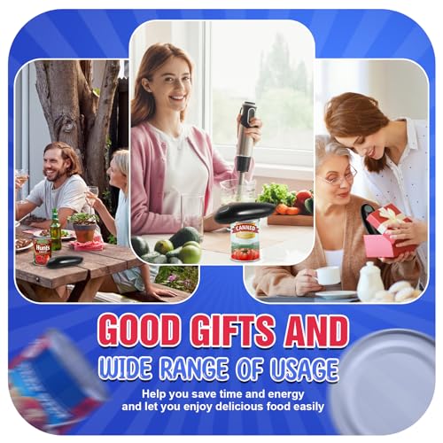 Brand Electric Can Opener: One-Touch Automatic, Safe for Arthritic Hands, Easy Kitchen Use