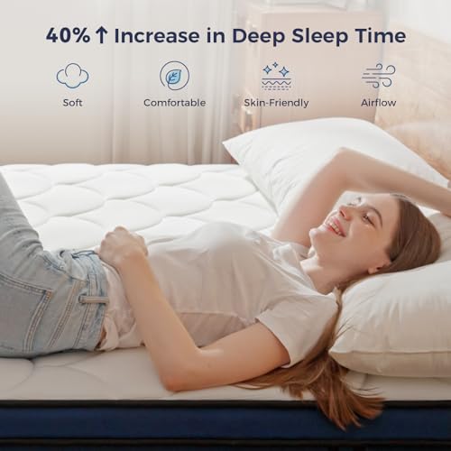 Resspry 10" Hybrid Mattress: Pressure Relief, Breathable Foam, Pocket Spring - Medium Firm Single Bed