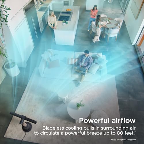 Shark TurboBlade Tower Fan: Customizable, 180ยฐ Oscillation, 10 Speeds