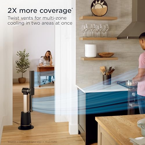 Shark TurboBlade Tower Fan: Customizable, 180ยฐ Oscillation, 10 Speeds