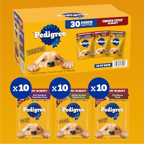 Pedigree Choice Cuts in Gravy Dog Food Variety Pack, 30 Pouches