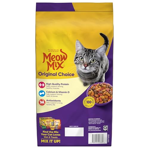 Meow Mix Dry Cat Food, Original Choice, 6.3 Pound Bag