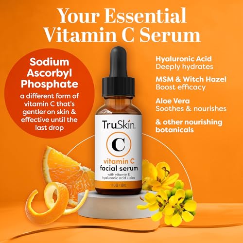 TruSkin Vitamin C Serum - Anti Aging Brightening Serum for Face, Dark Spots, Fine Lines & Wrinkles