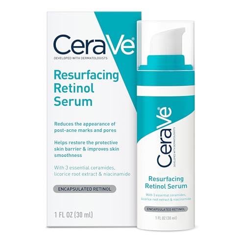 CeraVe Retinol Serum for Acne Marks, Licorice & Niacinamide, Brightening & Pore Minimizer, Face Repair