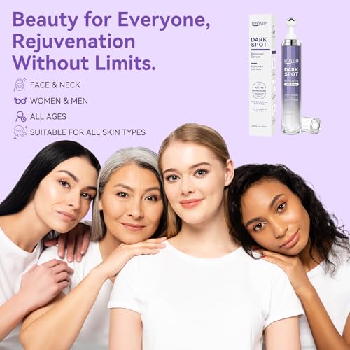 Skin Brightening Serum for Dark Spots on Face & Body - 360ยฐ Roller - 20ml