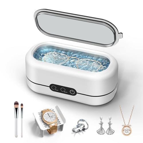 48KHz Ultrasonic Jewelry Cleaner for Rings, Watches & More