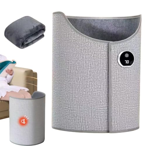 Leg-A-Loo Folding Electric Foot Warmer - Portable Leg Heater for Home & Office