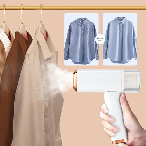 Fast Heat Clothes Steamer: Wrinkle Removal, Portable Handheld 110ml Tank