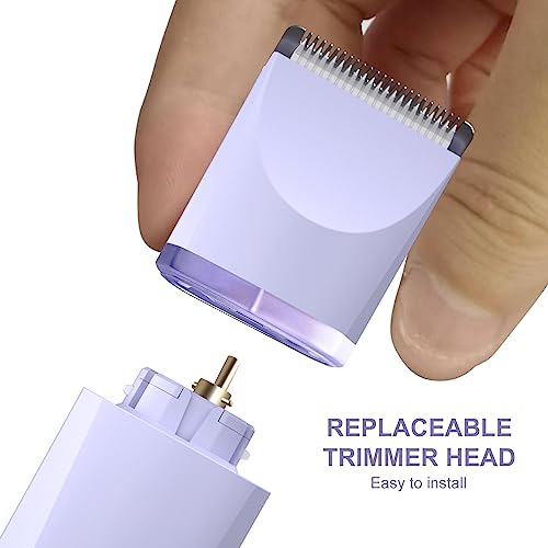 OLOV Electric Body Hair Trimmer: Groin & Bikini Groomer, Wet/Dry Shaver, USB Recharge, Waterproof Razor