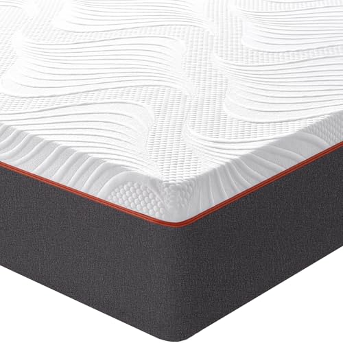 CoolDream 20cm Memory Foam Mattress for Double Bed, Pressure Relief, Cooling Tech, Removable Cover - 135x190 cm