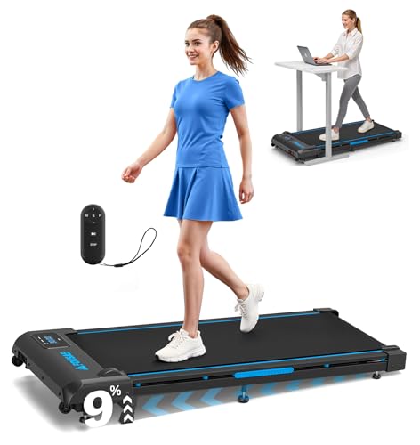 FOUSAE 4 in 1 Walking Pad Treadmill - 9% Incline, 12 HIIT Programs
