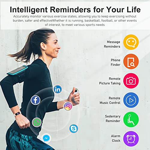 Fitness Tracker - Heart Rate, Blood Oxygen, Sleep Monitor - Waterproof Smart Watch for Men Women - Beige