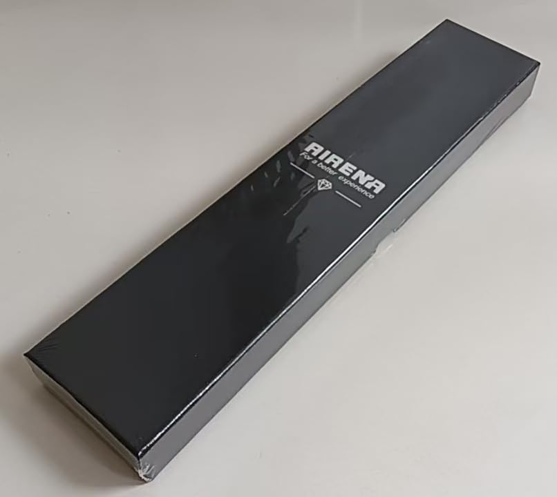 AIRENA Santoku Knife: Japanese Carbon Steel, Razor Sharp, Ergonomic Handle - Home & Restaurant Kitchen Essentials
