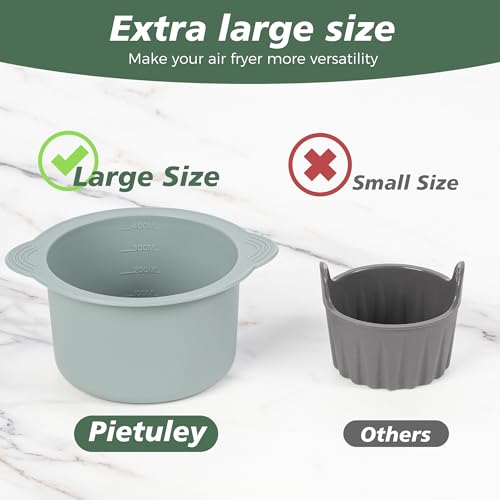 Silicone Air Fryer Egg Poachers 4Pcs Set for Baking Cakes & Fried Eggs