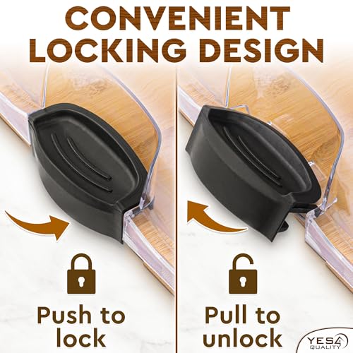 Bamboo Charcuterie Board with Lid - Portable Serving Tray for Entertaining - Wood Cutting Board for Parties & Gifts