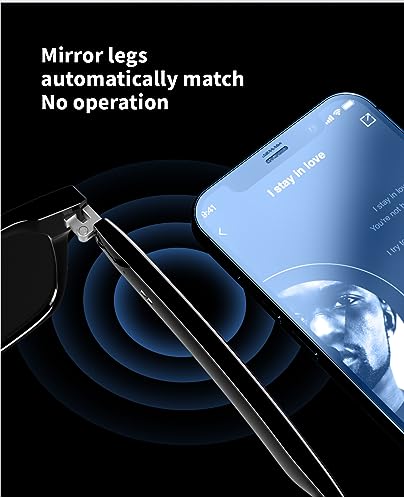 Brand Smart Audio Glasses: Bluetooth Speaker, UV400 Protection, Open Voice Control, Built-in Mic & Speakers, Music Calls, IPX4 Waterproof
