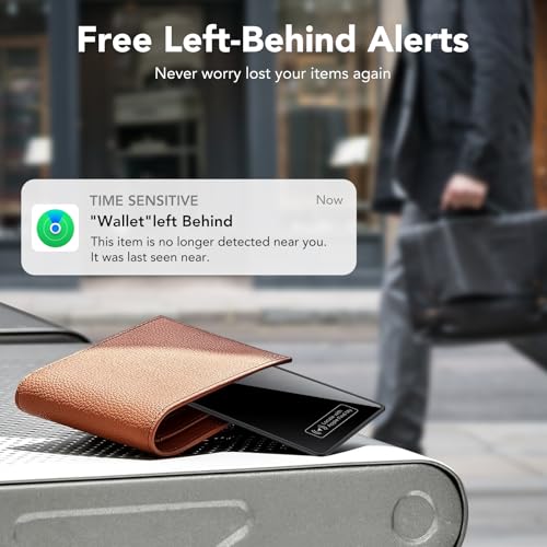 Apple Certified Air Tracker Tag: Bluetooth Finder for Phone, Wallet, Keys, Bags - GPS Item Locator for Passport