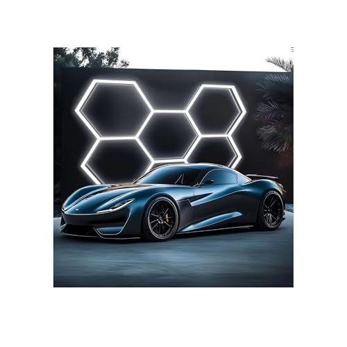 UMCDA Hexagon LED Lights 24-Pack for Garages & Warehouses