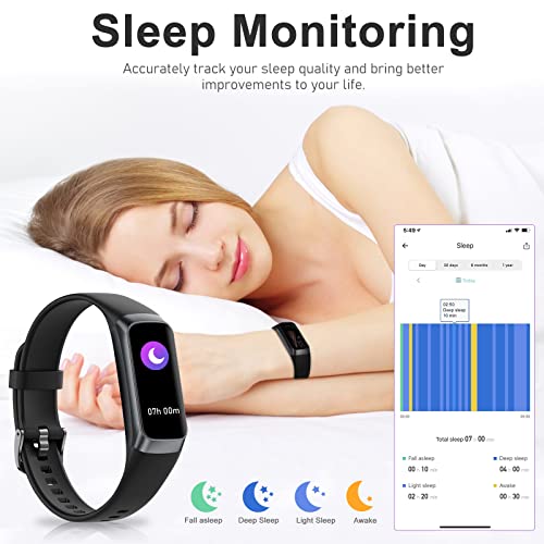 Brand Fitness Tracker: Heart Rate, Blood Oxygen, Sleep Monitor, Waterproof Smart Watch - Men & Women