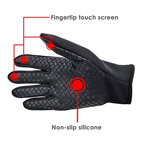 Telefingers Thermal Gloves | Touch Screen, Windproof for Winter Cycling & Driving