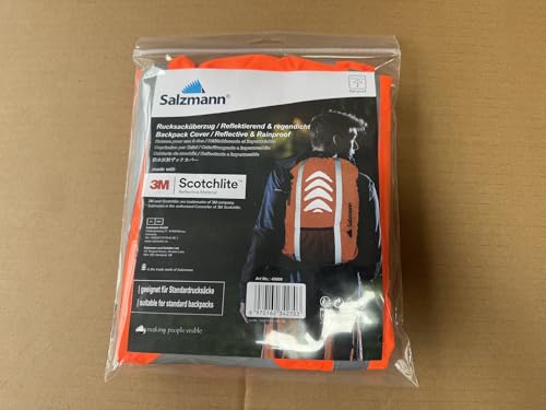 Salzmann Reflective Backpack Cover 3M | High Visibility, Waterproof | Cycling, Running, Hiking