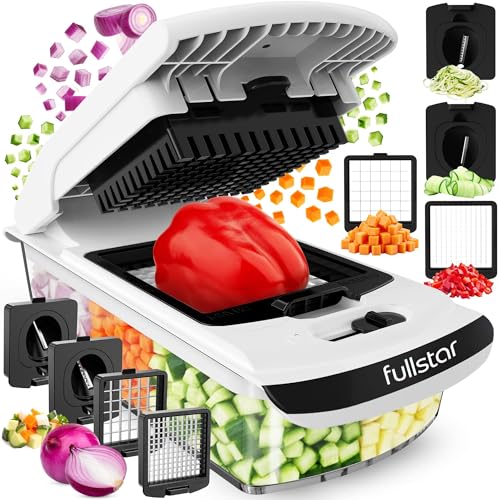 Fullstar Pro Chopper: 4-in-1 Vegetable Spiralizer & Slicer
