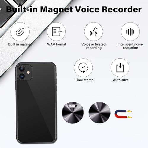 Voice Activated Mini Recorder inch Small Sound Device for Meetings
