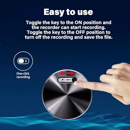 Voice Activated Mini Recorder inch Small Sound Device for Meetings