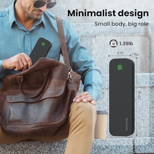 Traveler's Choice Portable Bluetooth Thermal Printer for Android, iOS. Inkless, 8.5x11 Letter Size. Ideal for Office, Car, School.