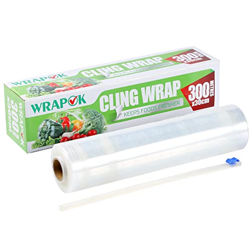 Kitchen Catering Cling Film Dispenser Cutter for Food Seal Wrap - Cook’s Tool 300mm x 300m