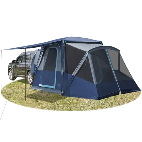 TIMBER RIDGE SUV Tent with Screen Porch & Awning for Family Camping, Weather Resistant, Portable 13ft x 10ft x 7.1ft