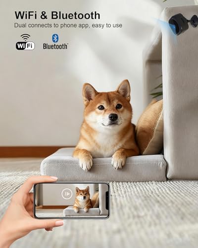 WiFi Mini Spy Camera 1080P HD, Night Vision, Motion Detection - Home Security Indoor Camera with Cloud & SD Storage - App Included