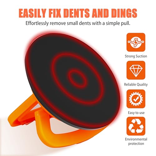 Car Dent Puller 3 Pack - Powerful Suction Cup Remover Tool Kit for Body, Glass, Tiles - Objects Lifting & Moving