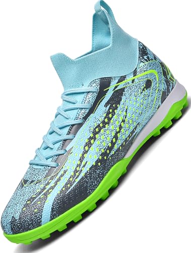 Donbest Boys Football Shoes AG FG Cleats, Astro Turf Trainers, Professional Spikes - Kids Soccer Boots