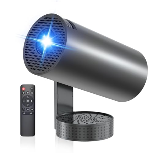 Smart 1080P Mini Projector with WiFi 6 & Bluetooth 5.4, Portable for Home Cinema, Office & Outdoor