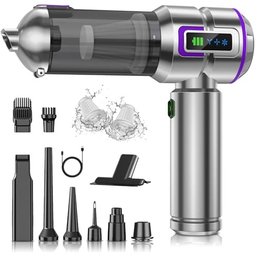 Brand Handheld Vacuum Cleaner 25000Pa 4-in-1 Cordless Car Vacuum with Screen, 1-Touch Dust Removal, Brushless Motor for Home/Car/Pet