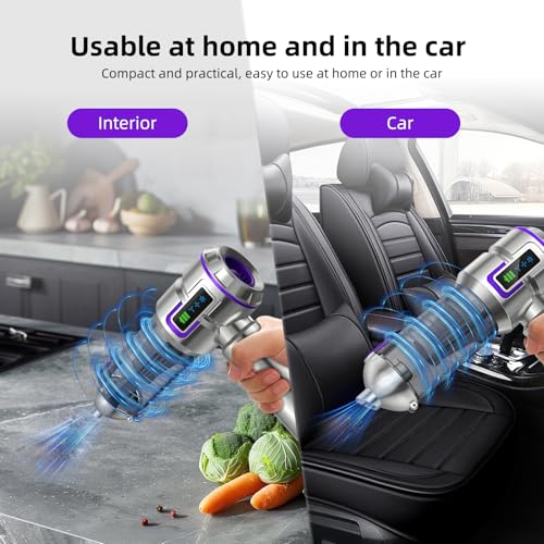 Brand Handheld Vacuum Cleaner 25000Pa 4-in-1 Cordless Car Vacuum with Screen, 1-Touch Dust Removal, Brushless Motor for Home/Car/Pet