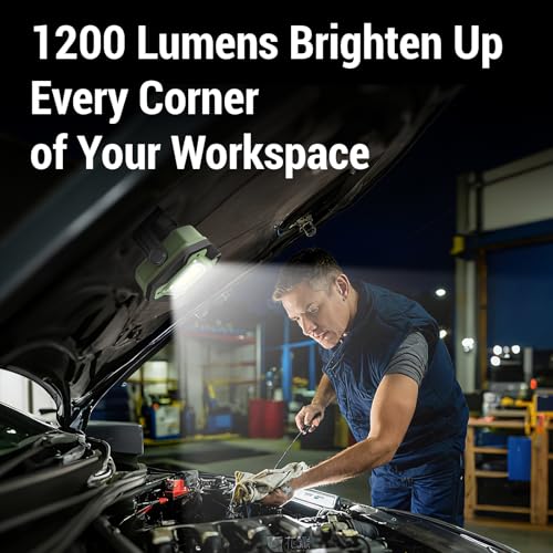 Brand Rechargeable LED Work Light: 16-Hour Long-Lasting Portable Flashlight for Car Repair & Camping, Magnetic, Waterproof