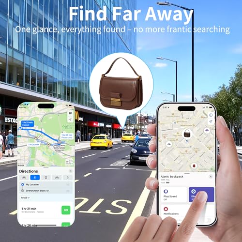 Smart Tags Bluetooth Luggage Tracker, Works with Apple Find My, Android & iOS, Item Finder for Travel, Commute, Backpack - 4 Pack