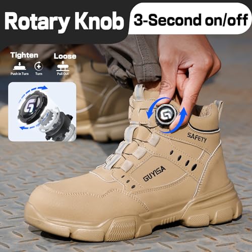 Lightweight Waterproof Steel Toe Work Boots for Men & Women