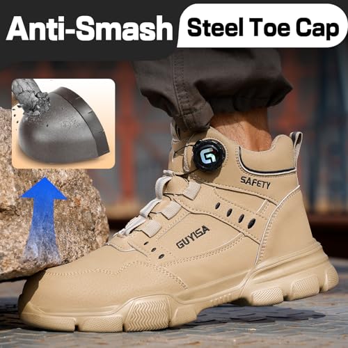 Lightweight Waterproof Steel Toe Work Boots for Men & Women