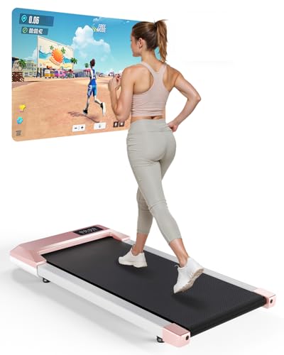LCD Display Walking Pad, 2.5HP Treadmill, App Control, 159kg Capacity, Training Programs, 1-8km/h Speed - Home & Office